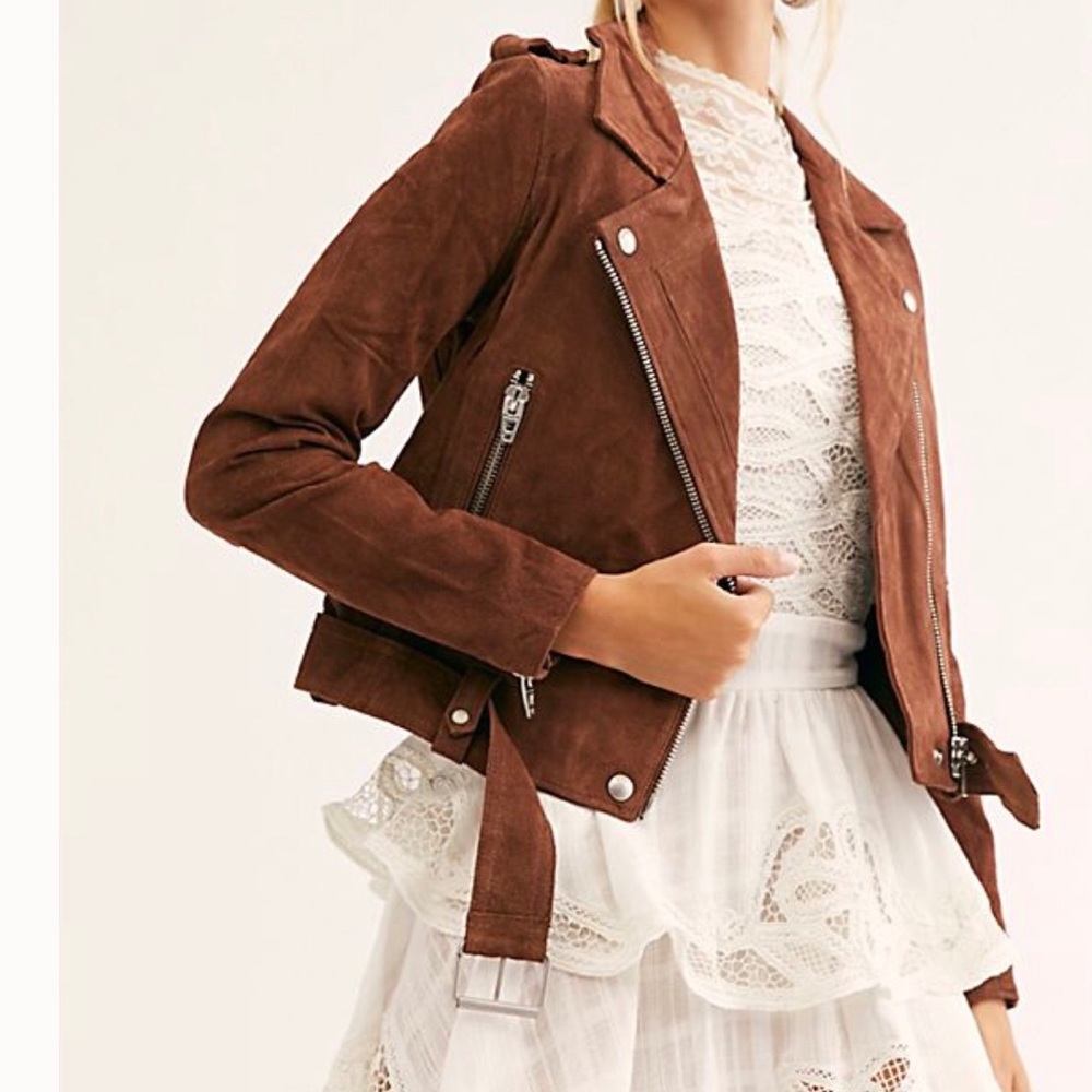 Blank NYC Suede Moto Jacket